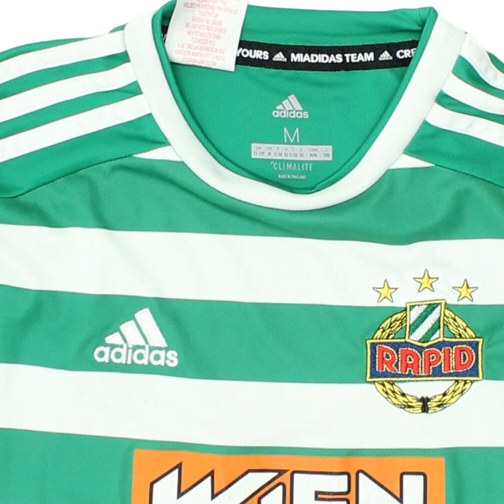 Rapid Wien 2019-20 Taxiarchis Fountas Adidas Boys Home Shirt | Kids Sportswear | Vintage Messina Hembry | Thrift | Second-Hand Messina Hembry | Used Clothing | Messina Hembry 