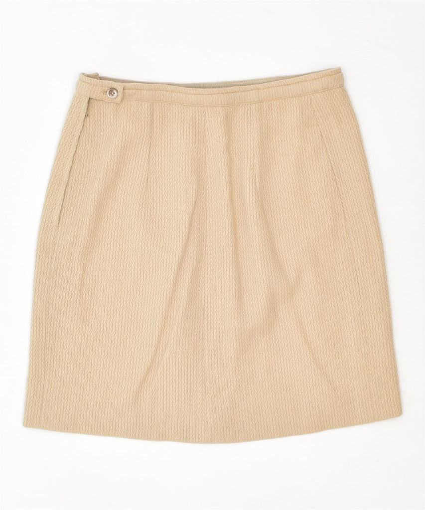 VINTAGE Womens Mini Skirt W30 Medium Beige | Vintage | Thrift | Second-Hand | Used Clothing | Messina Hembry 