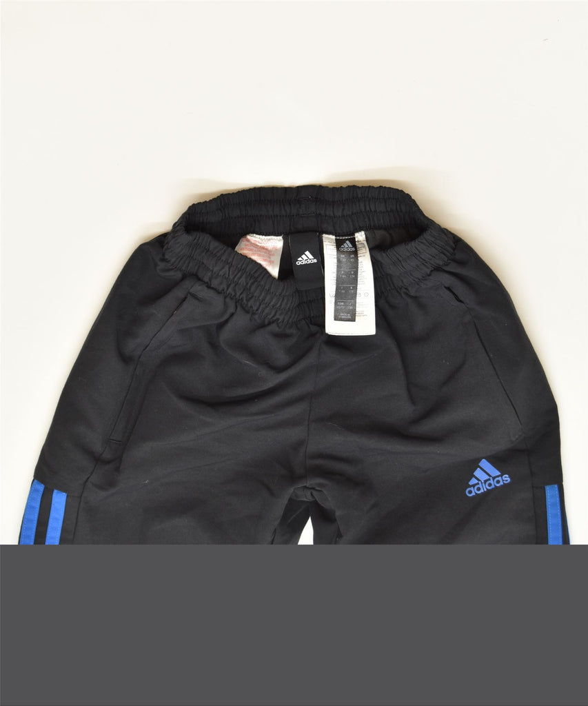 ADIDAS Girls Tracksuit Trousers Joggers 7-8 Years Black Polyester Sports | Vintage | Thrift | Second-Hand | Used Clothing | Messina Hembry 