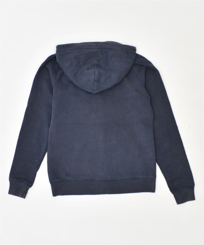 JACK WILLS Womens Zip Hoodie Sweater UK 10 Small Navy Blue Cotton | Vintage | Thrift | Second-Hand | Used Clothing | Messina Hembry 