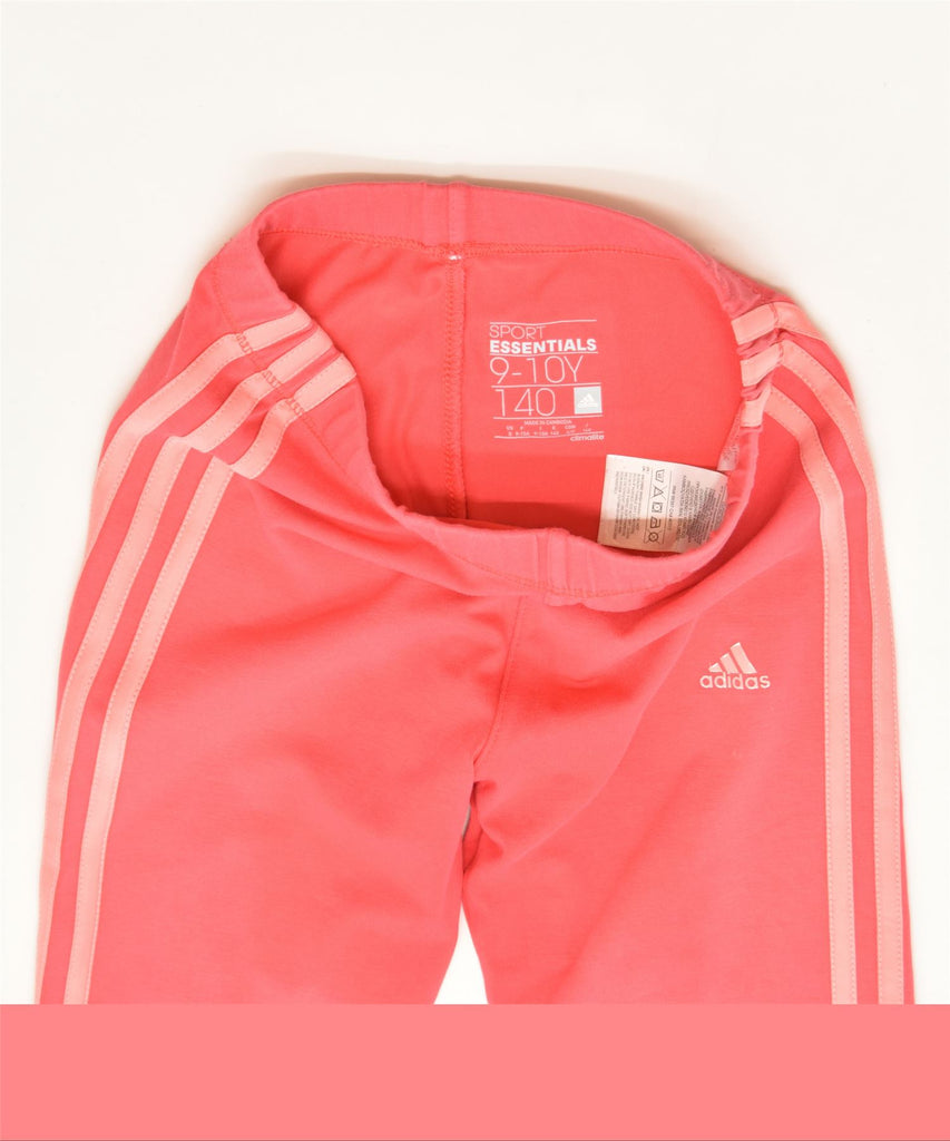 ADIDAS Girls Climalite Capri Leggings 9-10 Years Pink Sports | Vintage | Thrift | Second-Hand | Used Clothing | Messina Hembry 