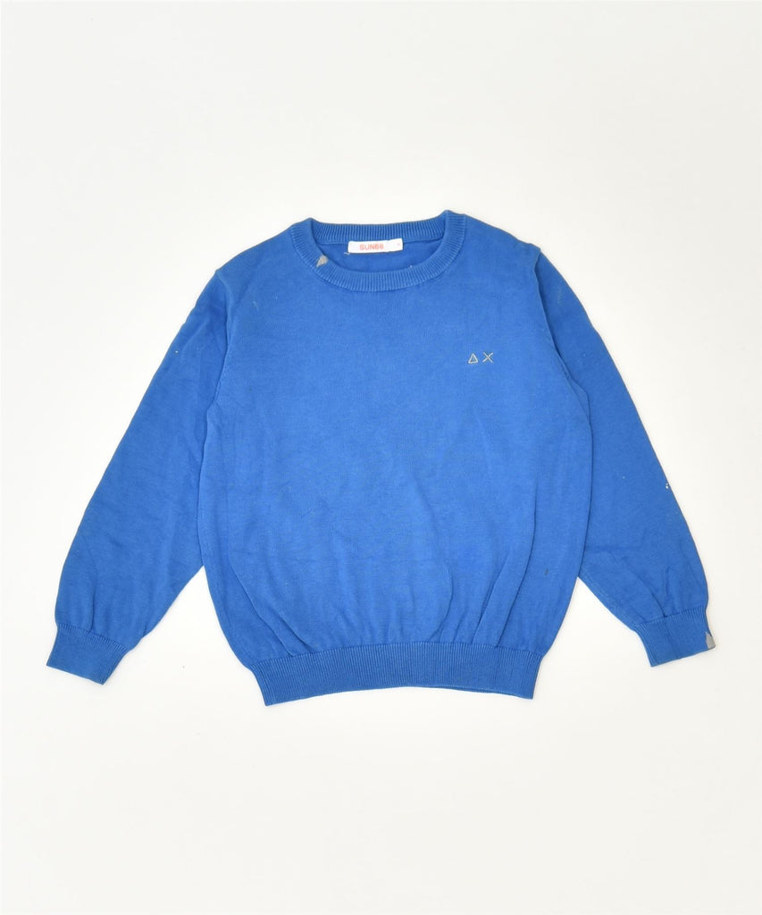 SUN68 Boys Crew Neck Jumper Sweater 18-24 Months Blue Cotton Classic | Vintage | Thrift | Second-Hand | Used Clothing | Messina Hembry 