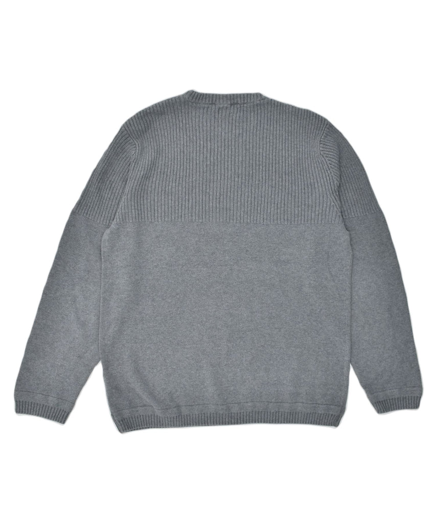 JACK & JONES Mens Crew Neck Jumper Sweater 2XL Grey Cotton | Vintage | Thrift | Second-Hand | Used Clothing | Messina Hembry 