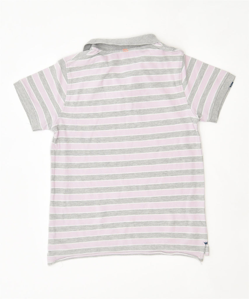 SUN68 Boys Polo Shirt 7-8 Years Pink Striped Cotton Vintage | Vintage | Thrift | Second-Hand | Used Clothing | Messina Hembry 