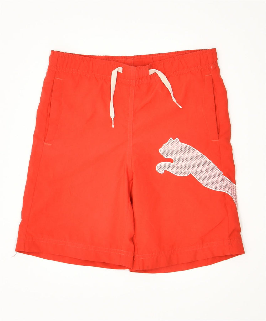 PUMA Boys Sport Shorts 7-8 Years Small Red | Vintage | Thrift | Second-Hand | Used Clothing | Messina Hembry 