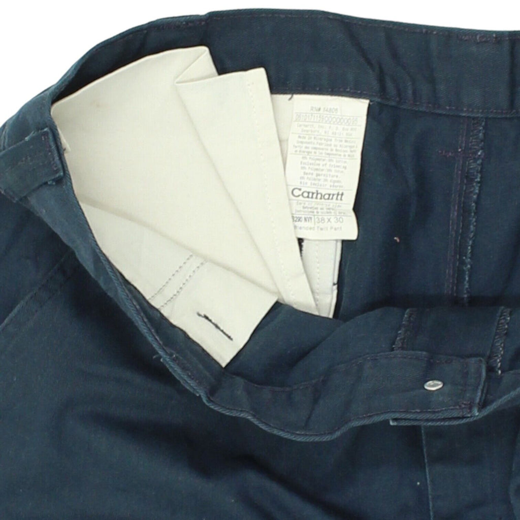 Carhartt Straight Leg Navy Blue Cotton Twill Trousers | Vintage 90s Denim VTG | Vintage Messina Hembry | Thrift | Second-Hand Messina Hembry | Used Clothing | Messina Hembry 