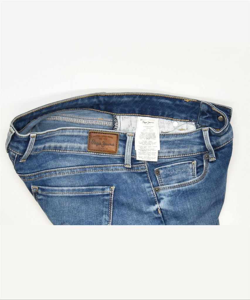 PEPE JEANS Womens Slim Jeans W28 L27 Blue Cotton Classic | Vintage | Thrift | Second-Hand | Used Clothing | Messina Hembry 