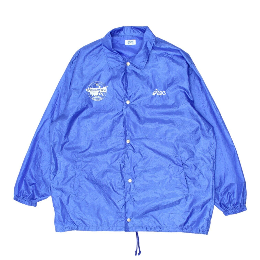 16th Lake Saroma Ultramarathon 2001 Asics Jacket | Vintage Sportswear Blue VTG | Vintage Messina Hembry | Thrift | Second-Hand Messina Hembry | Used Clothing | Messina Hembry 