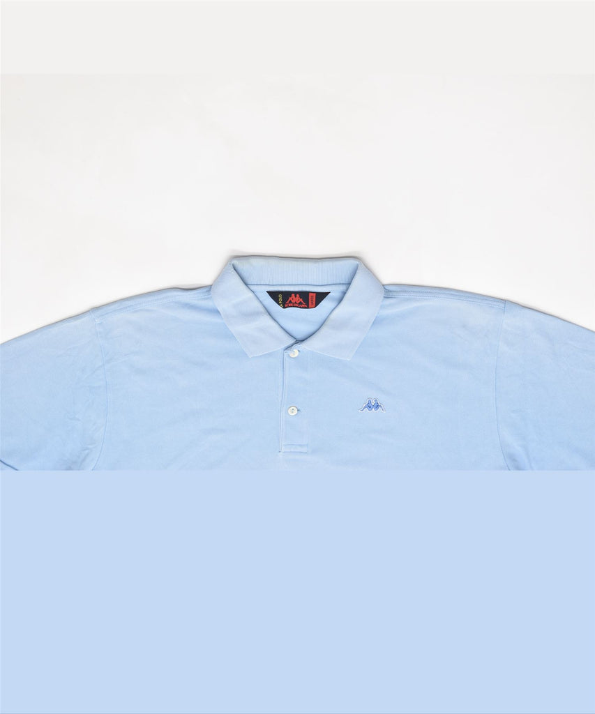 KAPPA Mens Polo Shirt Large Blue Cotton Vintage | Vintage | Thrift | Second-Hand | Used Clothing | Messina Hembry 