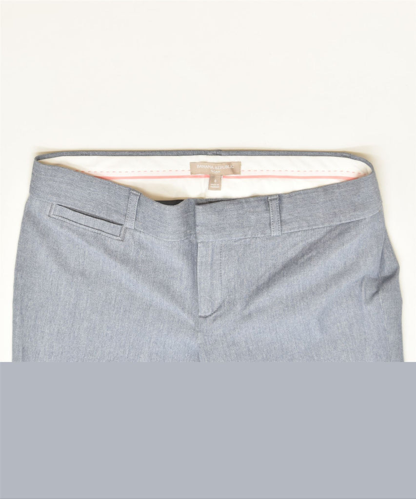 BANANA REPUBLIC Womens Slim Chino Trousers US 4 Small W30 L27 Blue | Vintage | Thrift | Second-Hand | Used Clothing | Messina Hembry 