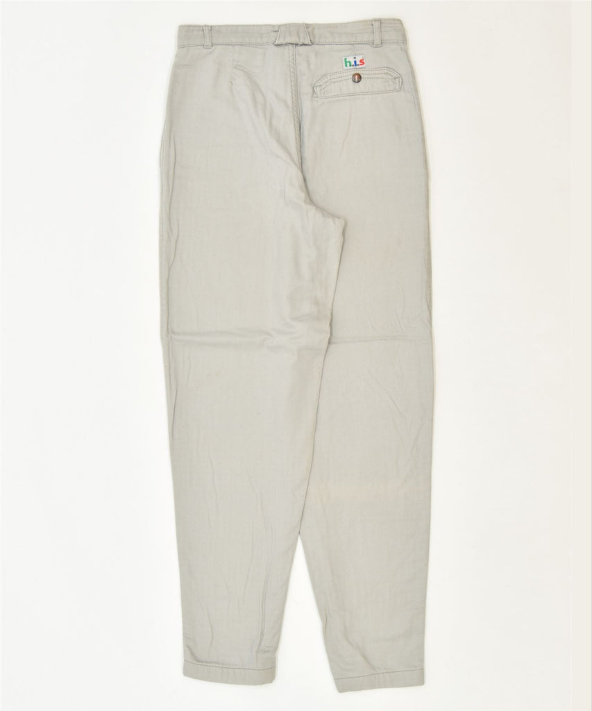 H.I.S Womens Pegged Chino Trousers W29 L29 Grey Cotton Classic | Vintage | Thrift | Second-Hand | Used Clothing | Messina Hembry 