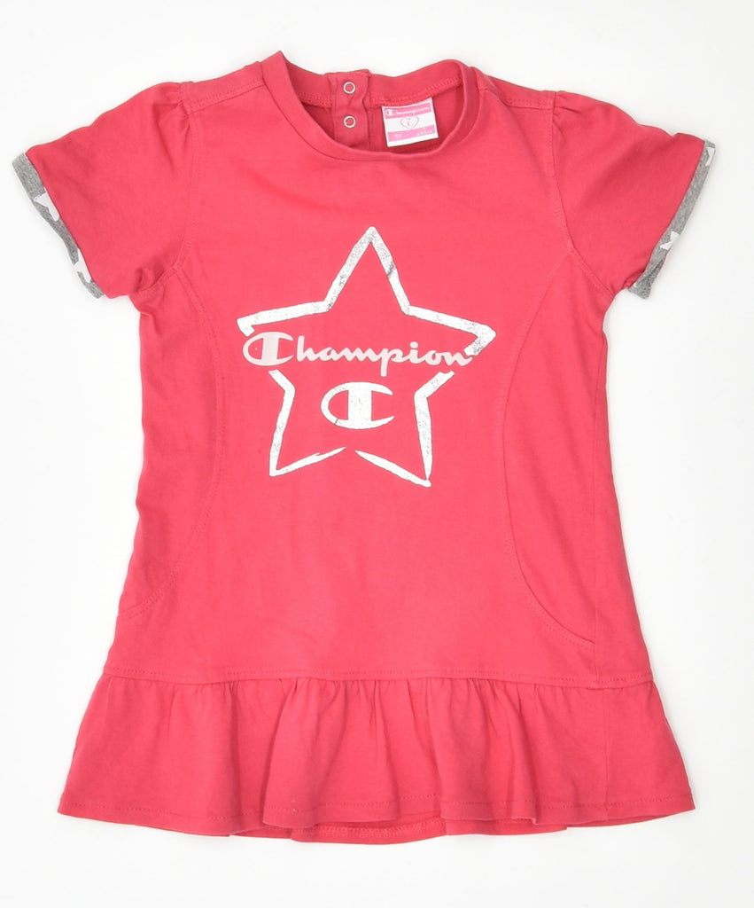 CHAMPION Girls Tunic Top 18-24 Months Large Pink | Vintage | Thrift | Second-Hand | Used Clothing | Messina Hembry 