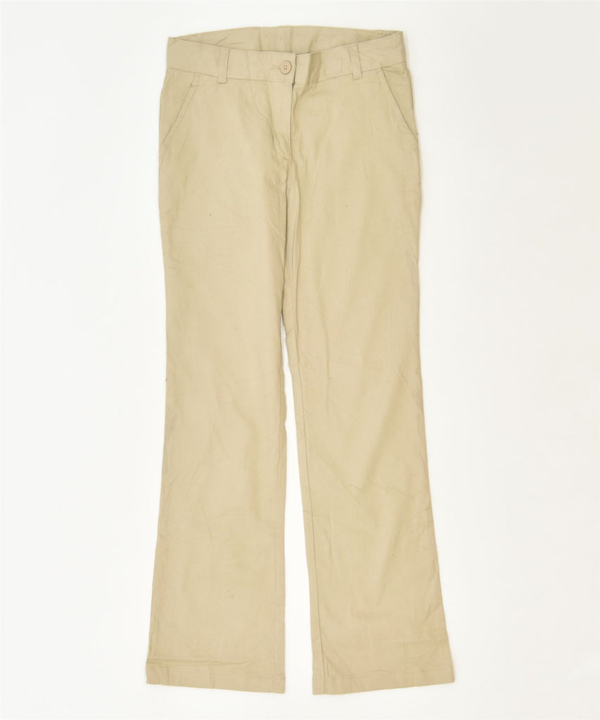 CHAPS Girls Bootcut Chino Trousers 11-12 Years W26 L28 Beige Classic | Vintage | Thrift | Second-Hand | Used Clothing | Messina Hembry 