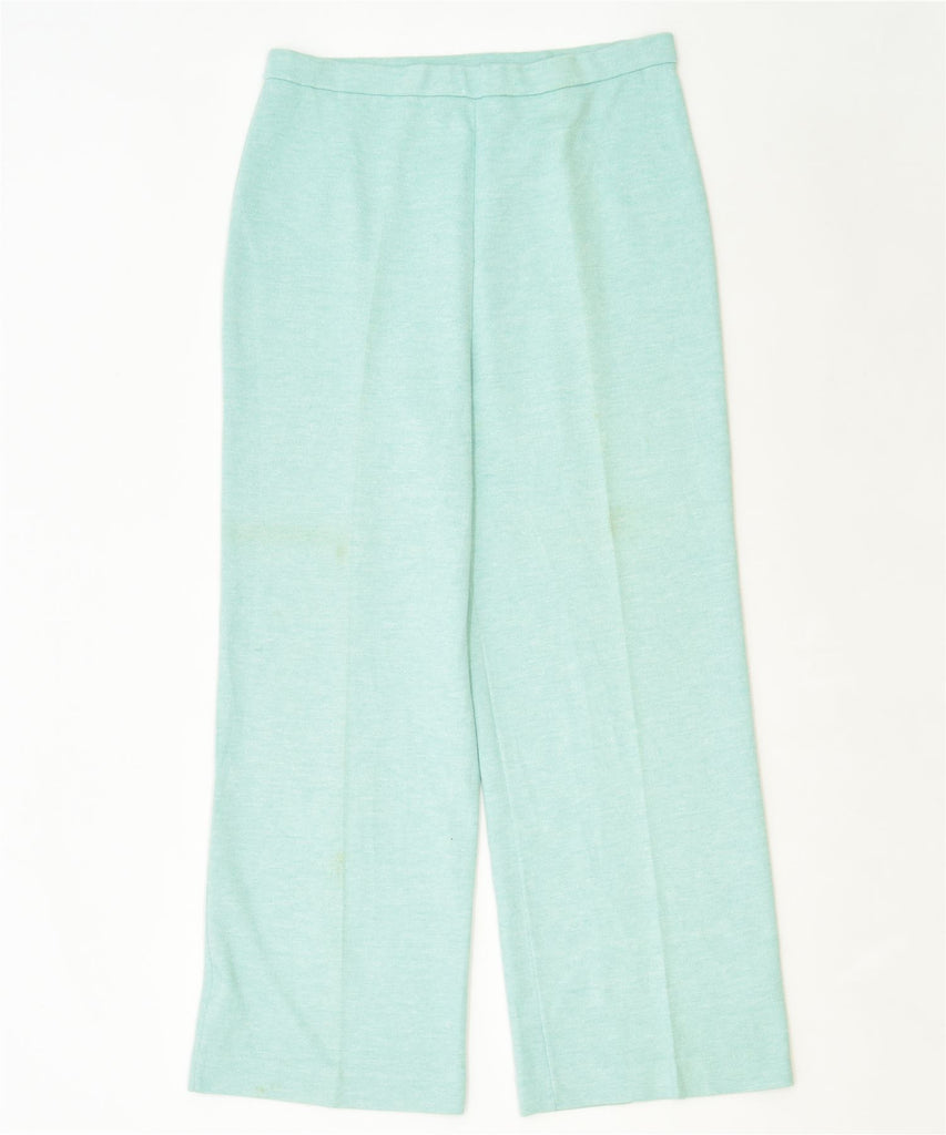 DONOVAN GALVANI Womens Straight Casual Trousers W34 L30 Turquoise Classic | Vintage | Thrift | Second-Hand | Used Clothing | Messina Hembry 