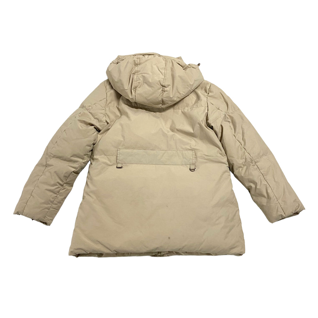 Moncler Women's Padded Jacket | Vintage High End Luxury Designer Padded Beige | Vintage Messina Hembry | Thrift | Second-Hand Messina Hembry | Used Clothing | Messina Hembry 