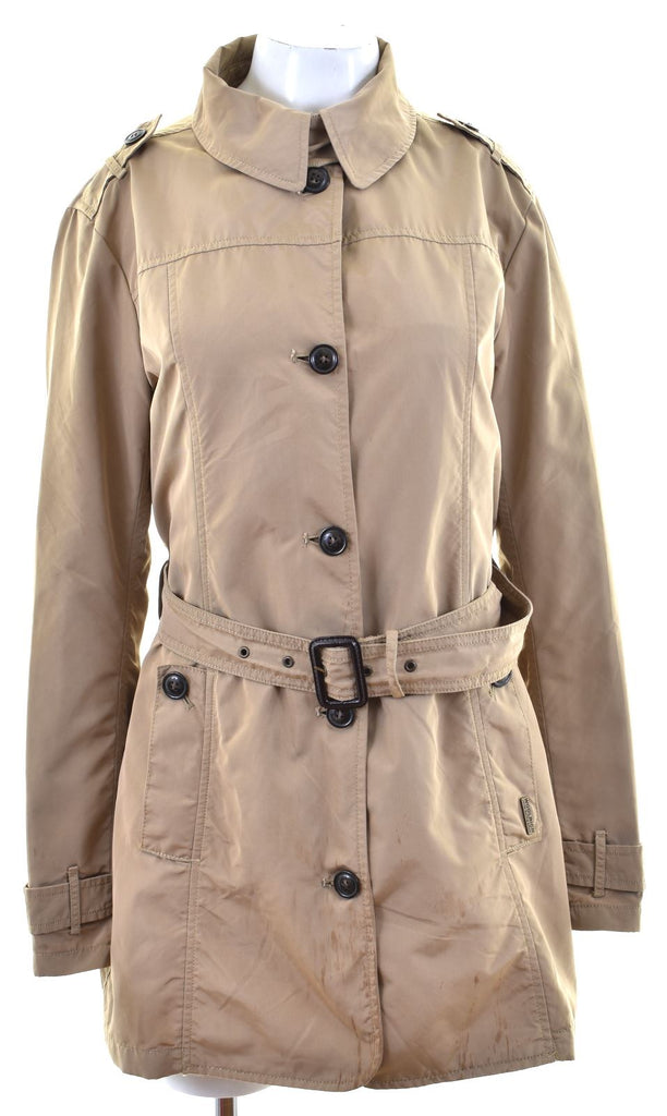 WOOLRICH Womens Military Coat EU 44 Large Beige | Vintage | Thrift | Second-Hand | Used Clothing | Messina Hembry 