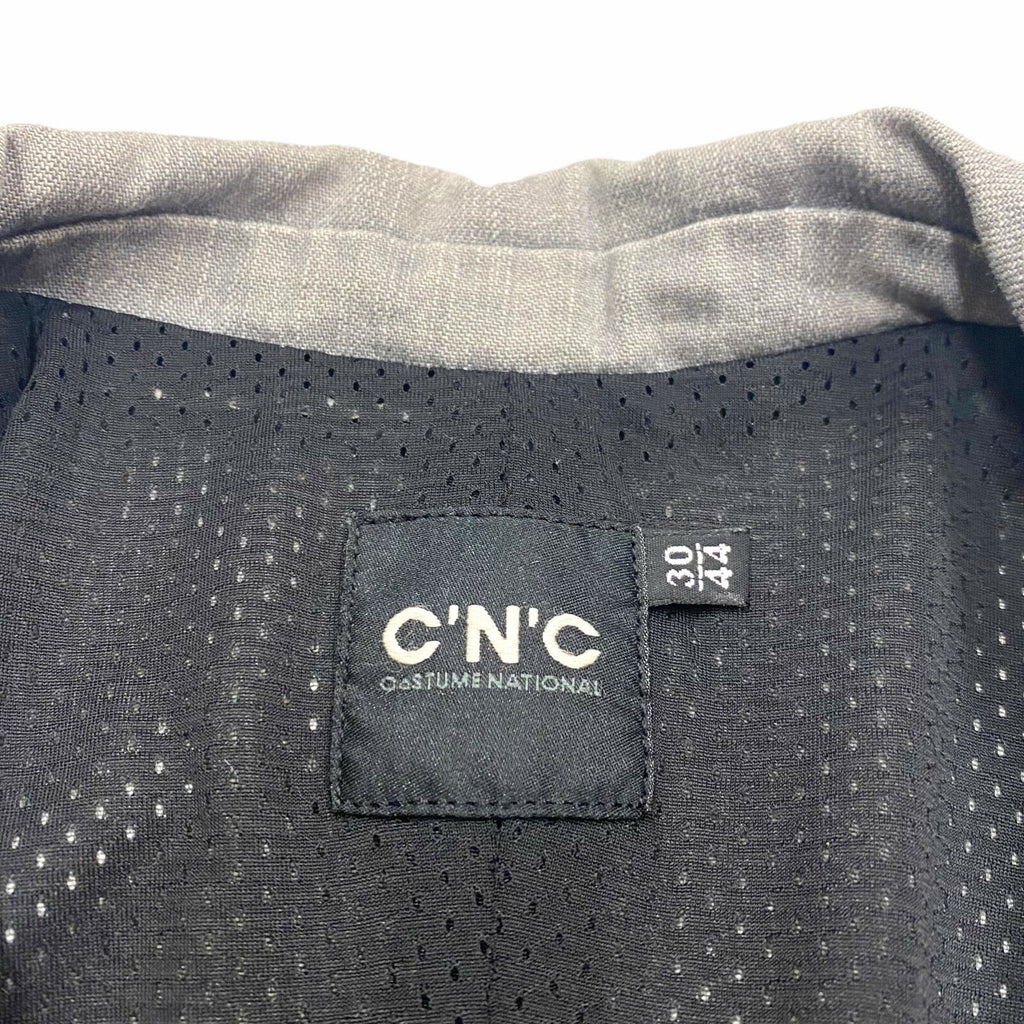 C'N'C CoSTUME NATIONAL Women's Denim Blazer Jacket | Vintage Designer Jeans Grey | Vintage Messina Hembry | Thrift | Second-Hand Messina Hembry | Used Clothing | Messina Hembry 