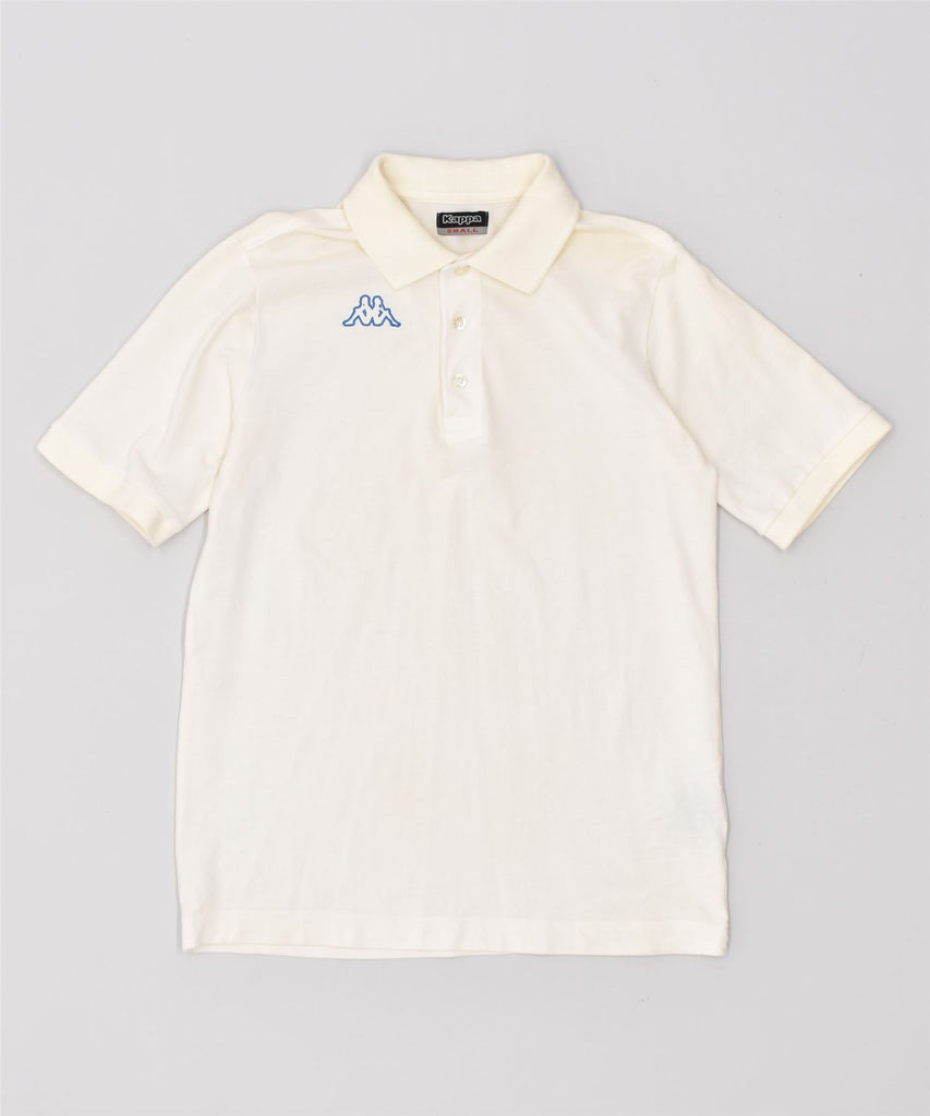 KAPPA Mens Polo Shirt Small White Cotton | Vintage | Thrift | Second-Hand | Used Clothing | Messina Hembry 