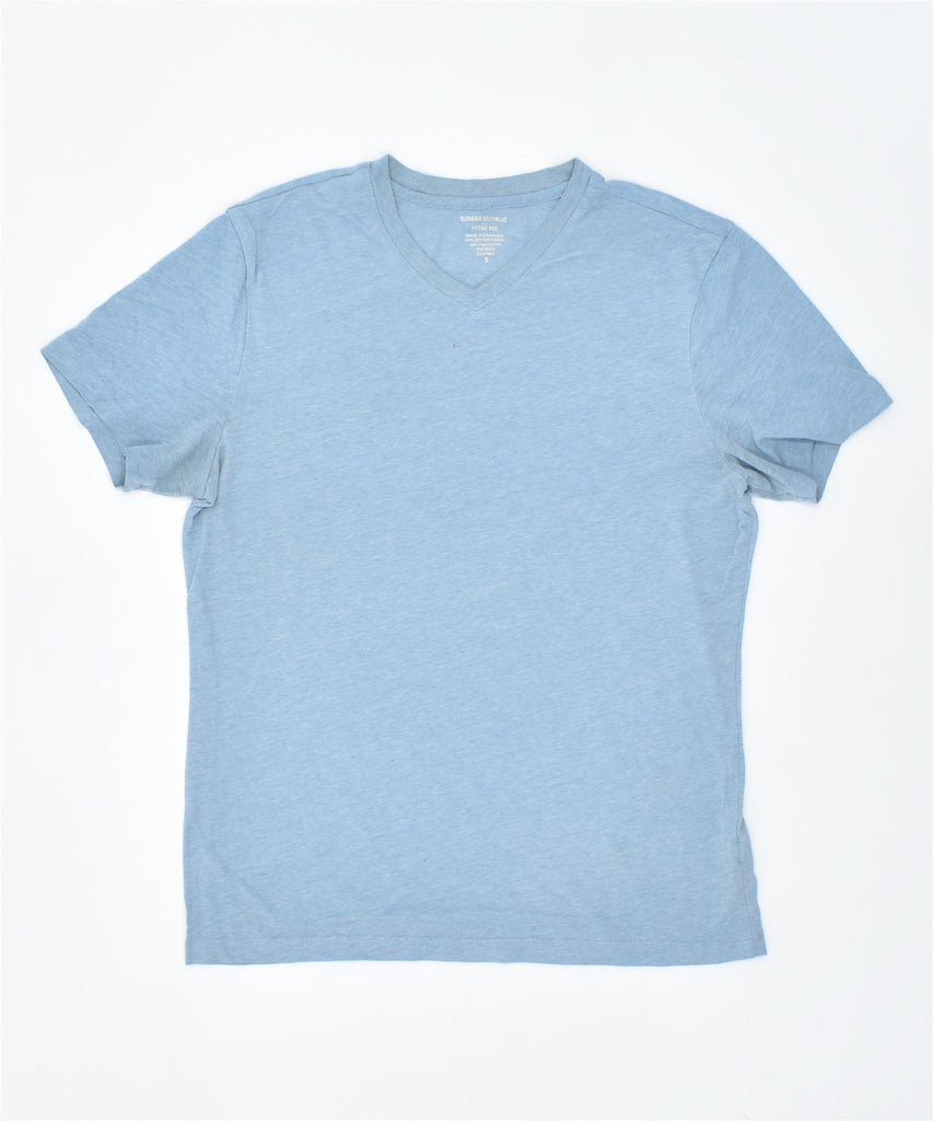 BANANA REPUBLIC Mens T-Shirt Top Small Blue Cotton | Vintage | Thrift | Second-Hand | Used Clothing | Messina Hembry 