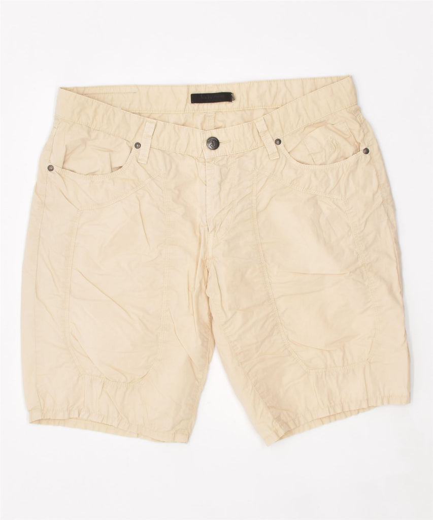 JECKERSON Womens Cargo Shorts W34 Large Beige Cotton | Vintage | Thrift | Second-Hand | Used Clothing | Messina Hembry 