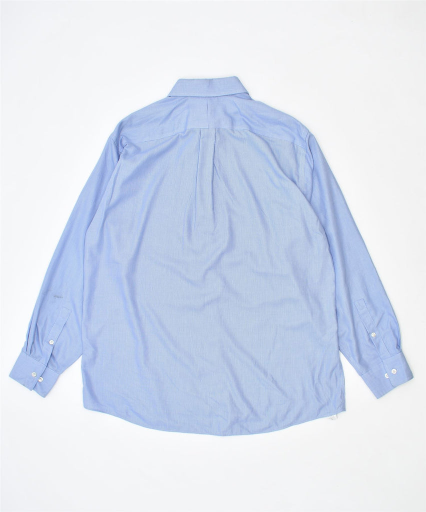 MICHAEL KORS Mens Shirt Size 17 XL Blue Cotton | Vintage | Thrift | Second-Hand | Used Clothing | Messina Hembry 