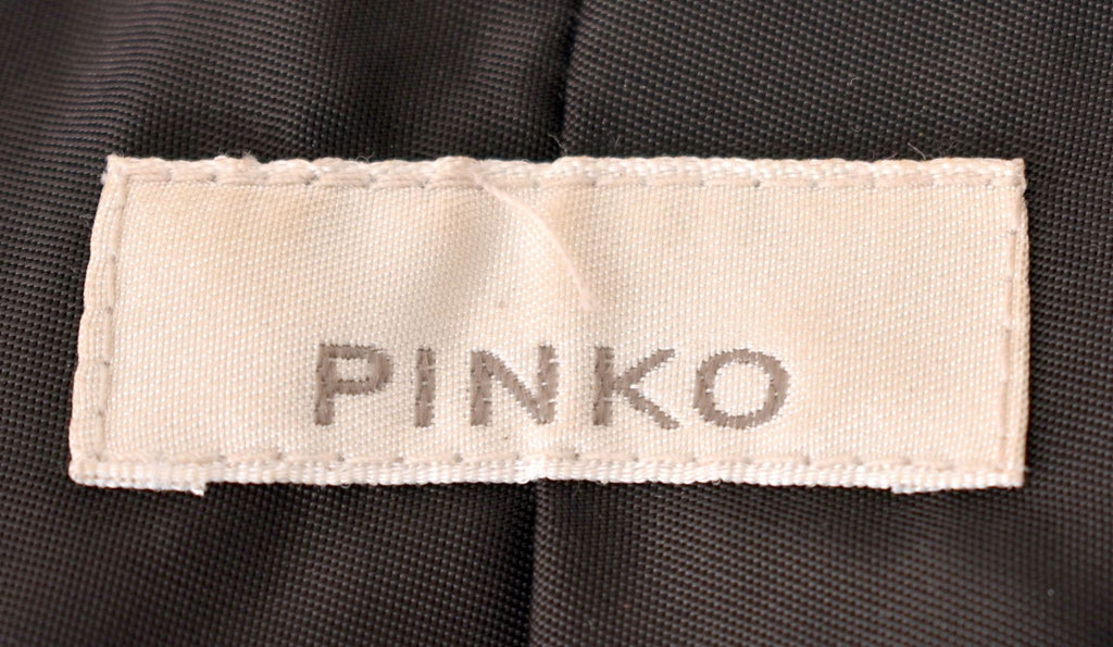 PINKO Womens A-Line Coat Size 40 Small Black Polyamide - Second Hand & Vintage Designer Clothing - Messina Hembry