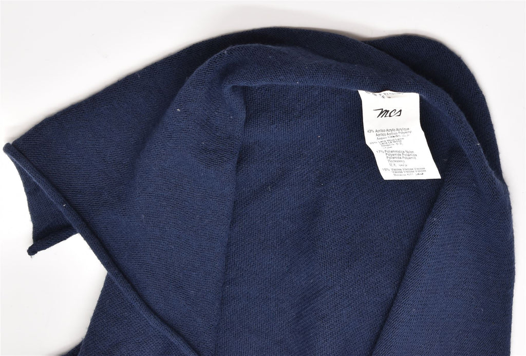 MARLBORO CLASSICS Womens Cardigan Sweater UK 6 XS Navy Blue Acrylic | Vintage | Thrift | Second-Hand | Used Clothing | Messina Hembry 