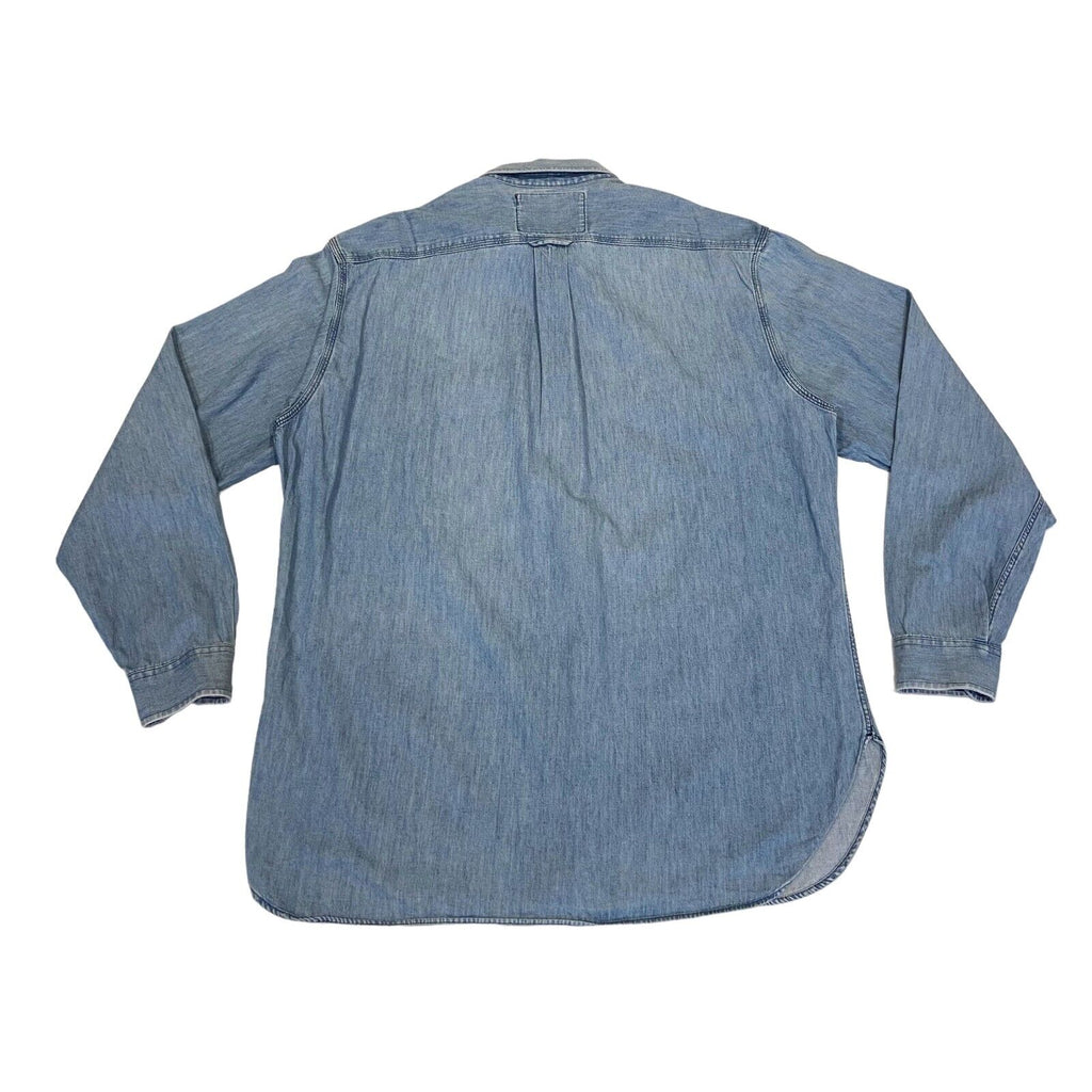 Ferre Jeans Denim Shirt | Vintage 90s Designer Western Style Blue VTG | Vintage Messina Hembry | Thrift | Second-Hand Messina Hembry | Used Clothing | Messina Hembry 