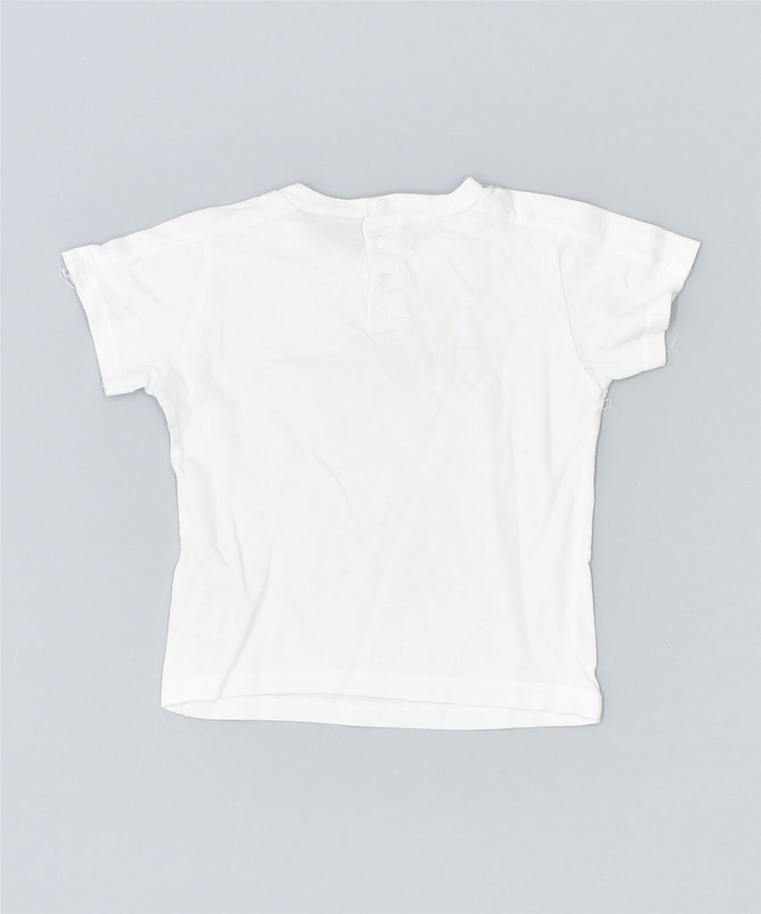CHAMPION Girls Graphic T-Shirt Top 6-9 Months XS White Cotton | Vintage | Thrift | Second-Hand | Used Clothing | Messina Hembry 