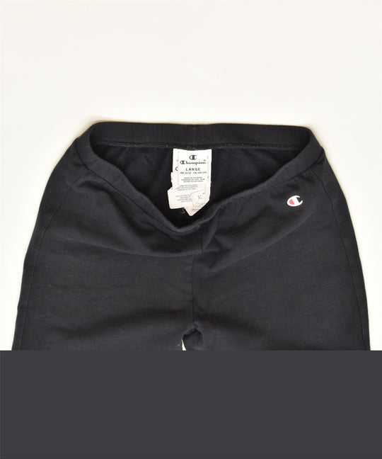CHAMPION Girls Leggings 11-12 Years Large Black Cotton Sports, Vintage &  Second-Hand Clothing Online