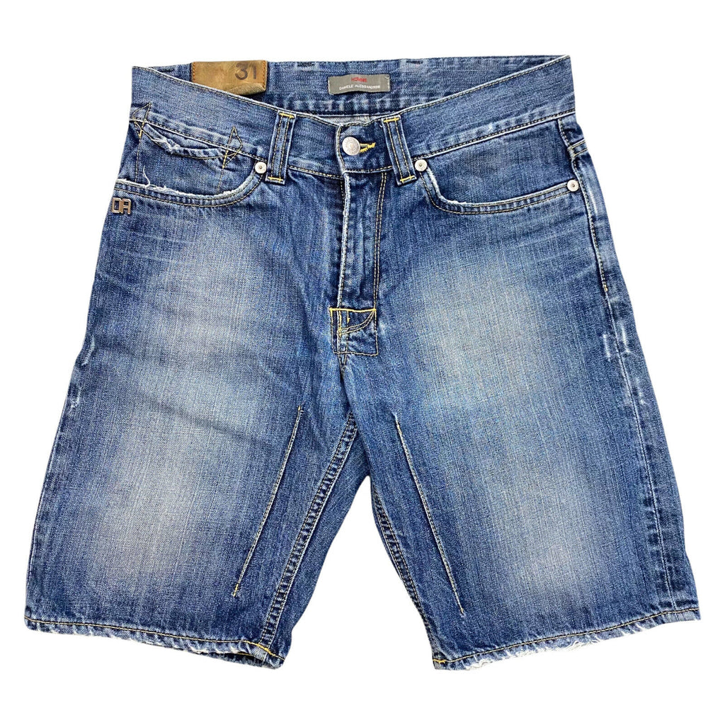 Daniele Alessandrini Distressed Denim Shorts | Vintage Luxury High End Blue VTG | Vintage Messina Hembry | Thrift | Second-Hand Messina Hembry | Used Clothing | Messina Hembry 