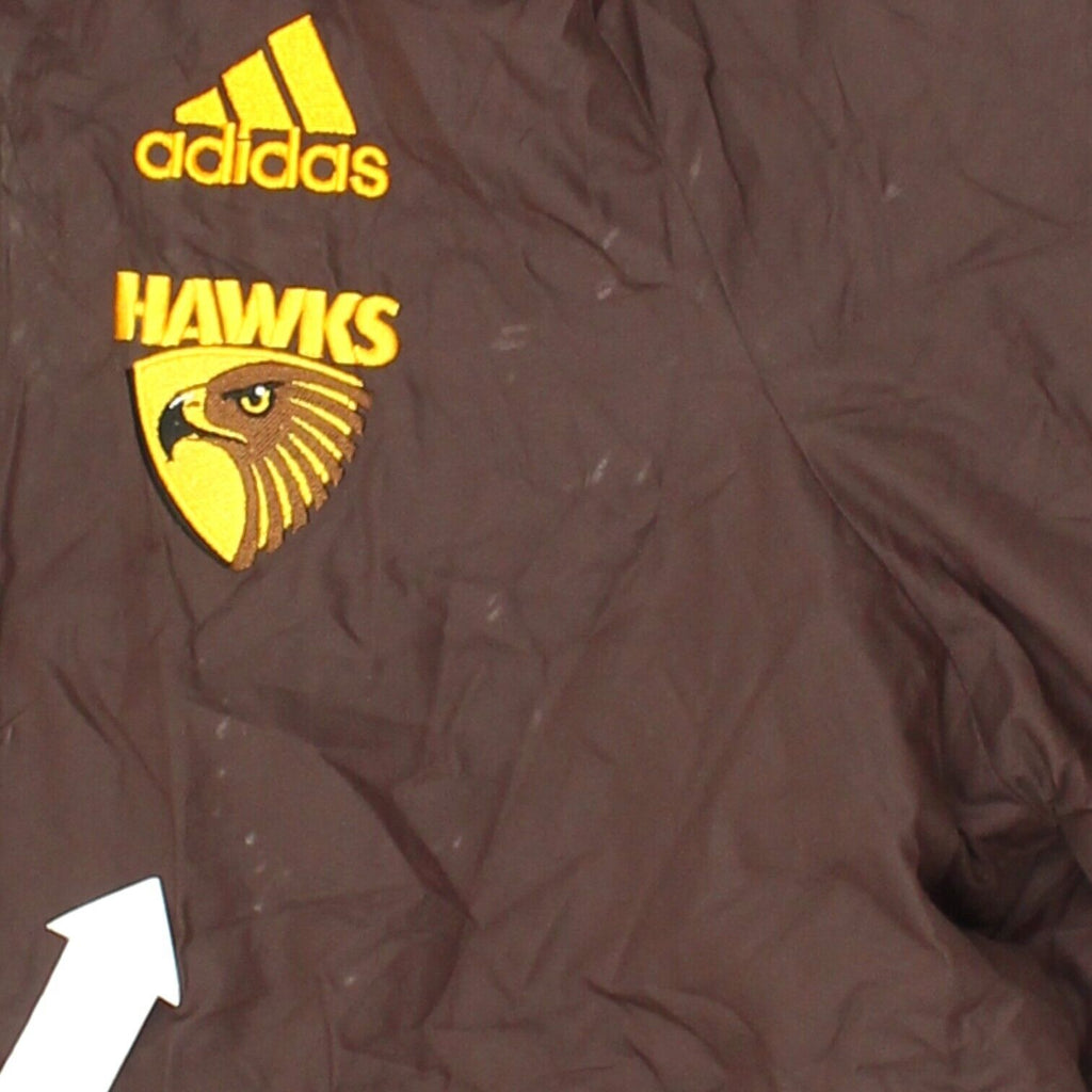 Hawthorn Football Club Adidas Mens Brown Training Jacket | AFL Sportswear VTG | Vintage Messina Hembry | Thrift | Second-Hand Messina Hembry | Used Clothing | Messina Hembry 