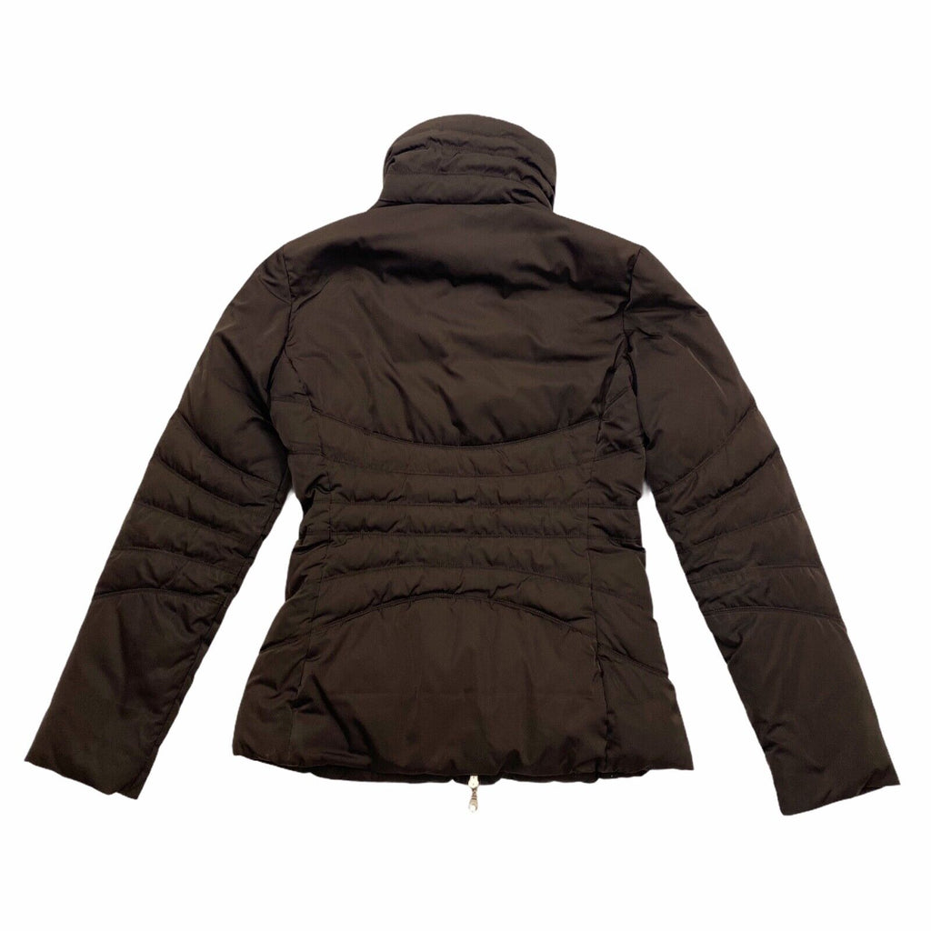 Moncler Women's Padded Zip Jacket | Vintage High End Designer Brown Coat VTG | Vintage Messina Hembry | Thrift | Second-Hand Messina Hembry | Used Clothing | Messina Hembry 