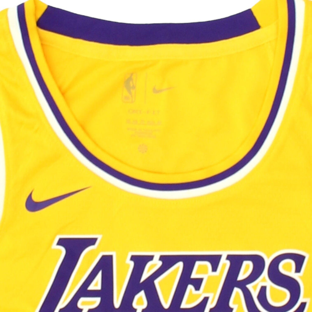 LA Lakers LeBron James Nike Mens Yellow Basketball Jersey | NBA Sportswear | Vintage Messina Hembry | Thrift | Second-Hand Messina Hembry | Used Clothing | Messina Hembry 