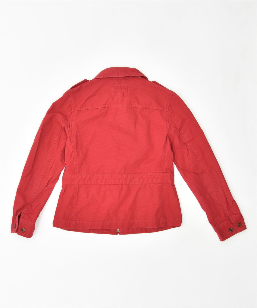 RALPH LAUREN Womens Military Jacket UK 10 Small Red Cotton | Vintage | Thrift | Second-Hand | Used Clothing | Messina Hembry 