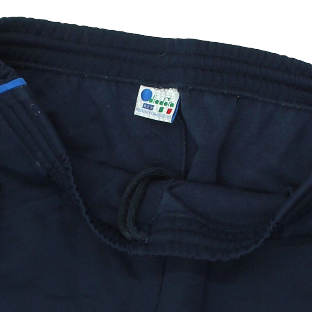 Italy Diadora Tracksuit Bottom Trousers | Vintage Football Sportswear Navy VTG | Vintage Messina Hembry | Thrift | Second-Hand Messina Hembry | Used Clothing | Messina Hembry 