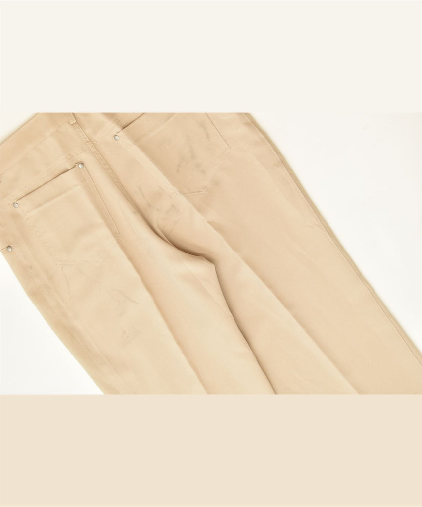 PRANI Womens Slim Suit Trousers IT 48 XL W32 L31 Beige Polyester Classic | Vintage | Thrift | Second-Hand | Used Clothing | Messina Hembry 