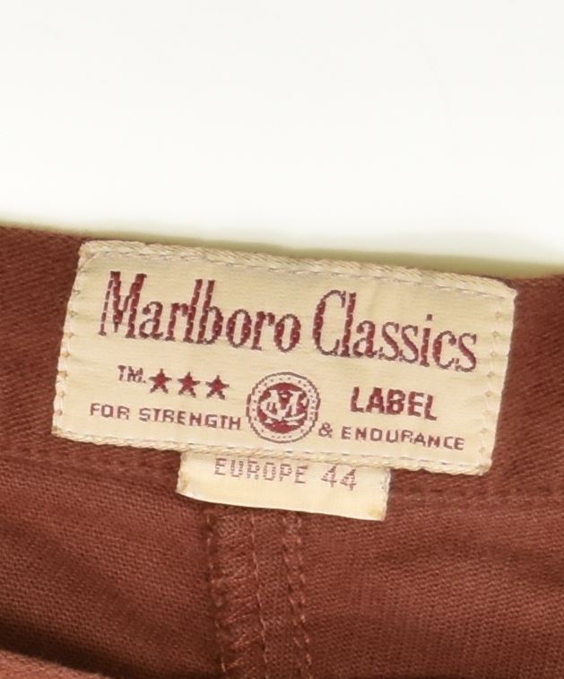 MARLBORO CLASSICS Womens Regular Casual Trousers EU 44 W32 L29 Brown | Vintage | Thrift | Second-Hand | Used Clothing | Messina Hembry 