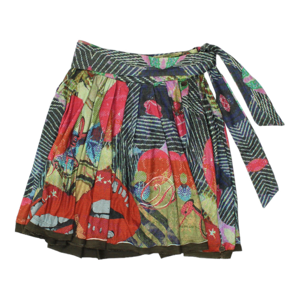 Desigual Womens Pleated All Over Print Skirt | Vintage High End Designer VTG | Vintage Messina Hembry | Thrift | Second-Hand Messina Hembry | Used Clothing | Messina Hembry 