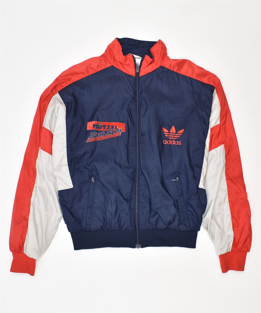 ADIDAS Boys Tracksuit Top Jacket 11-12 Years Navy Blue Polyester | Vintage | Thrift | Second-Hand | Used Clothing | Messina Hembry 