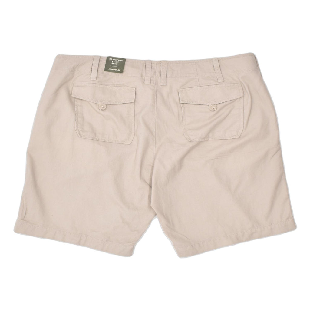 EDDIE BAUER Womens Chino Shorts US 14 XL W36 Beige Cotton | Vintage | Thrift | Second-Hand | Used Clothing | Messina Hembry 