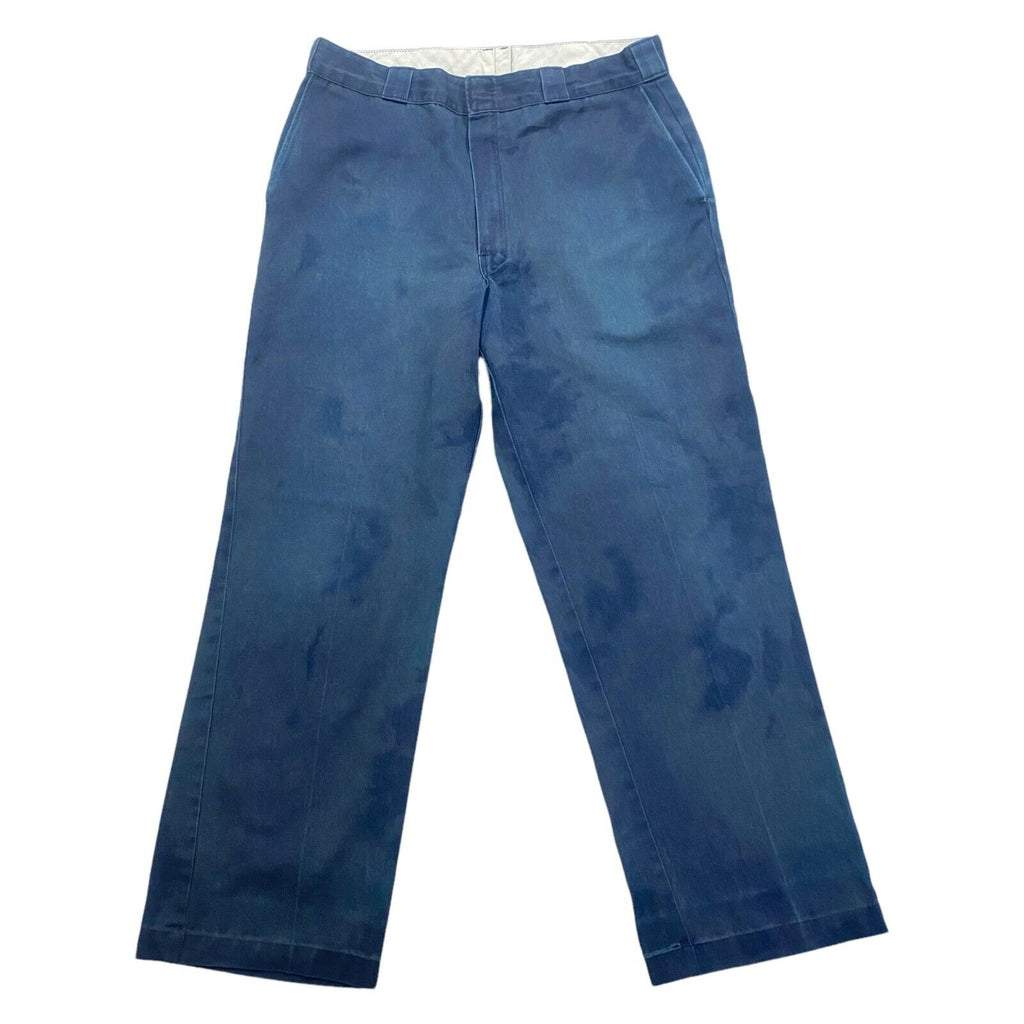 Dickies Custom Faint Tie-Dye Workwear Trousers | Vintage 90s Retro Designer Navy | Vintage Messina Hembry | Thrift | Second-Hand Messina Hembry | Used Clothing | Messina Hembry 