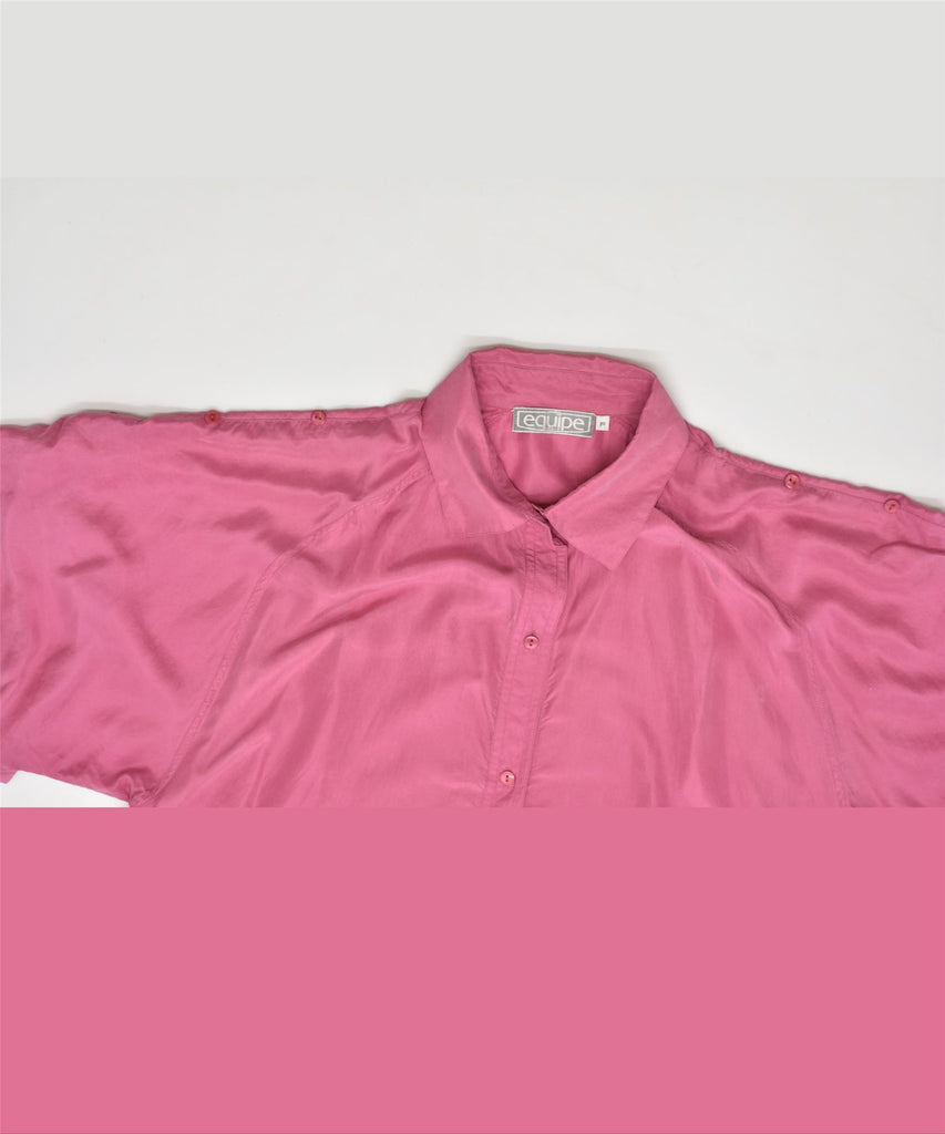 EQIPE Womens Short Sleeve Blouse Top UK 18 2XL Pink Vintage | Vintage | Thrift | Second-Hand | Used Clothing | Messina Hembry 