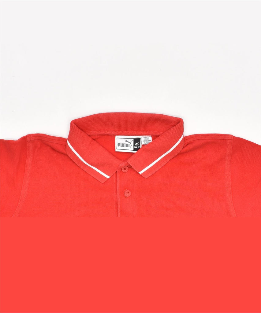 PUMA Mens Polo Shirt XS Red | Vintage | Thrift | Second-Hand | Used Clothing | Messina Hembry 