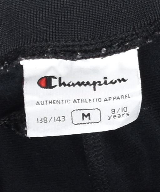 CHAMPION Girls Tracksuit Trousers 9-10 Years Medium Black Sports | Vintage | Thrift | Second-Hand | Used Clothing | Messina Hembry 