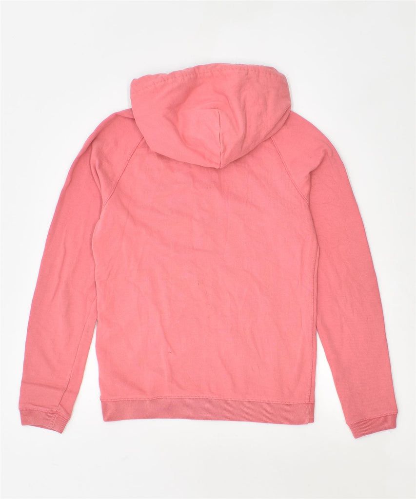 JACK WILLS Womens Zip Hoodie Sweater UK 8 Small Pink Cotton | Vintage | Thrift | Second-Hand | Used Clothing | Messina Hembry 