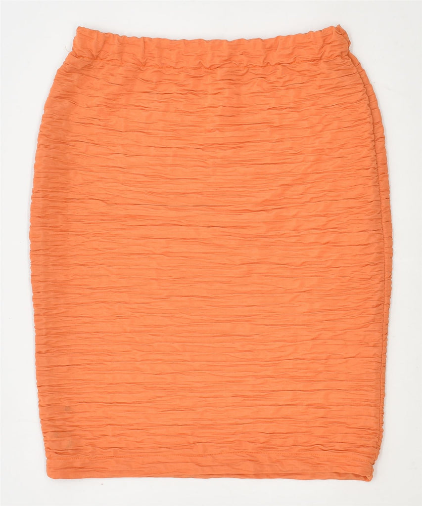 VINTAGE Womens Pencil Skirt W28 Medium Orange | Vintage | Thrift | Second-Hand | Used Clothing | Messina Hembry 